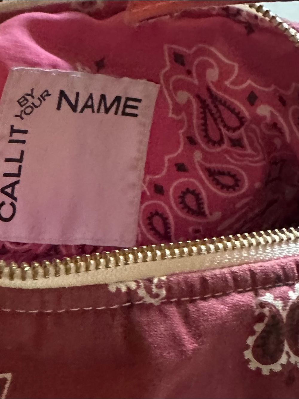 Call it by your name Bandana-Print Small Shoulder Bag in Burgundy - Picture 4 of 4